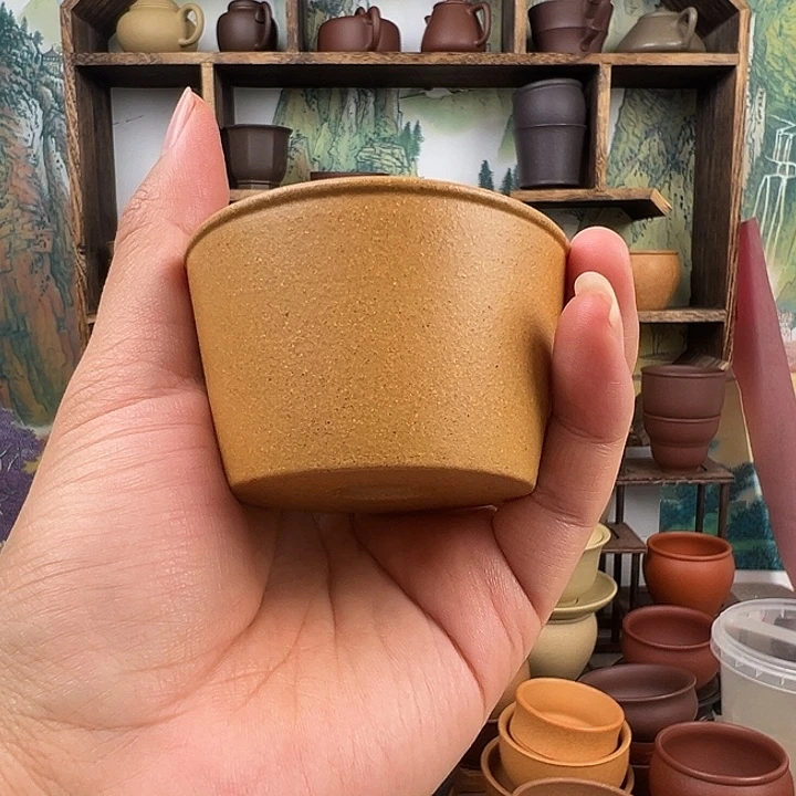 茶杯紫砂拙器甄选，纯原本矿。