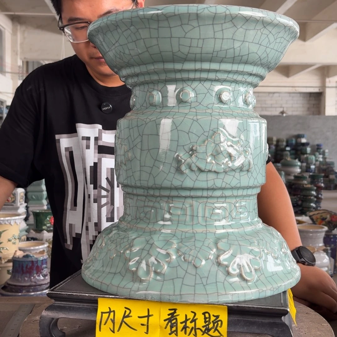 。一风堂石湾花盆 面宽30高35