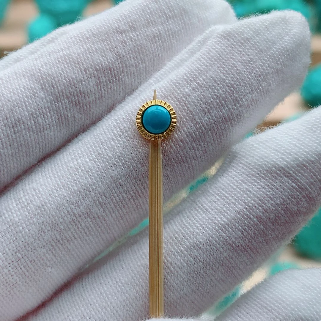 绿松石18K金镶嵌配饰