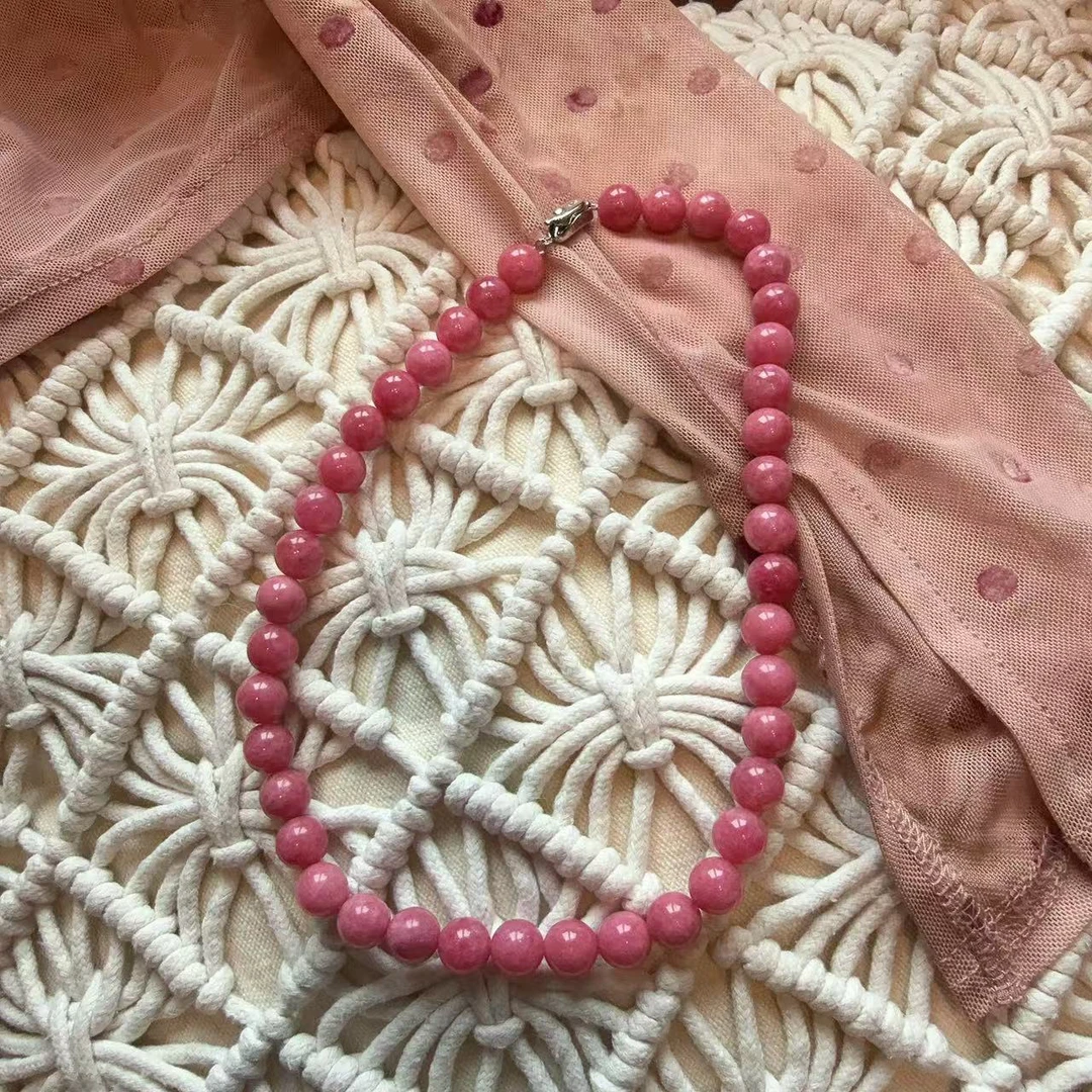 【丽丽推荐】小众绿色手工串珠项链