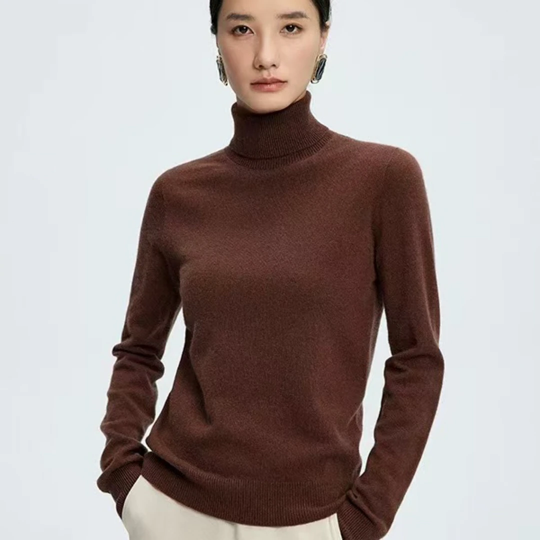 口碑担当3/68S精纺羊绒Row风经典高领针织6311