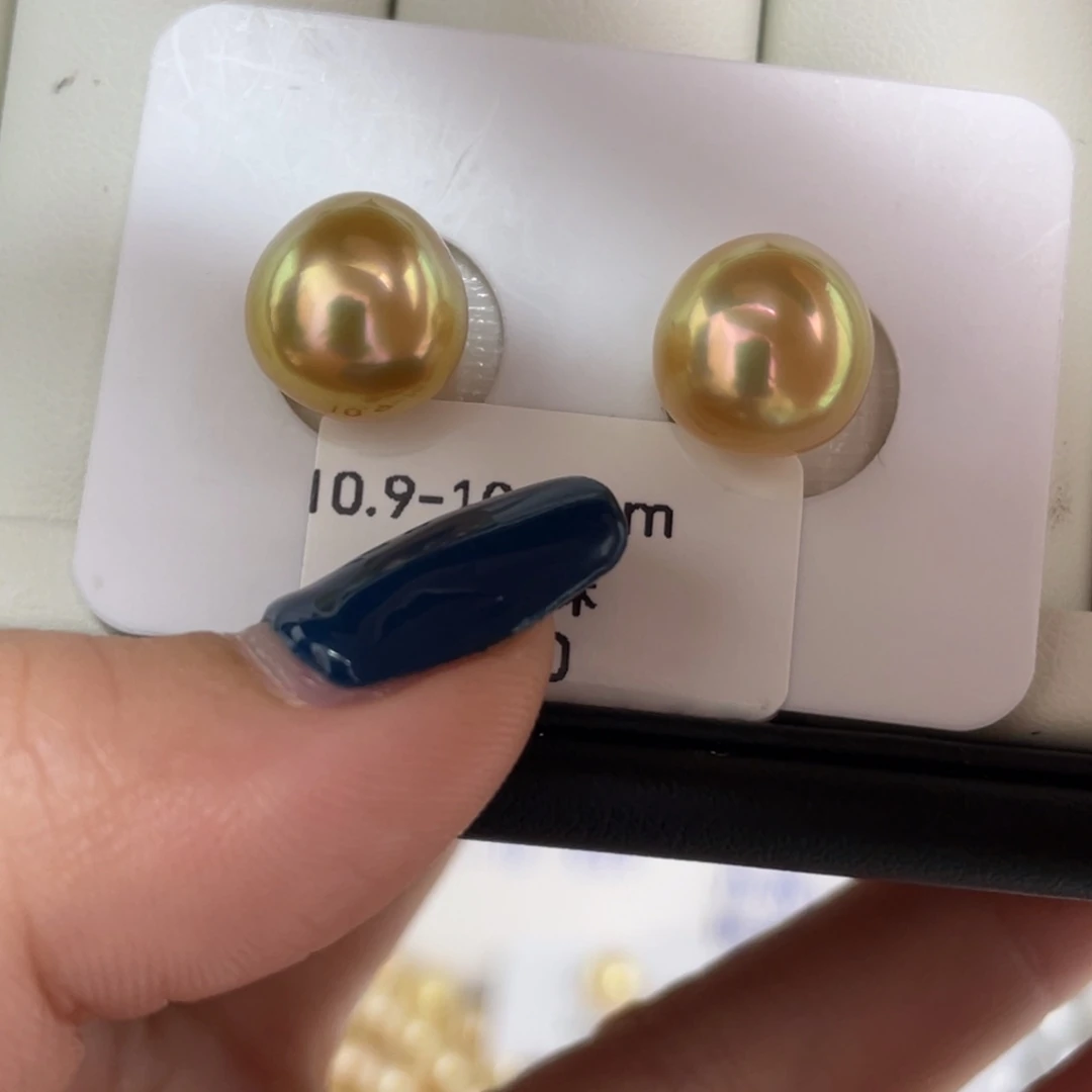 定制海水珍珠未镶嵌发饰海水金珠