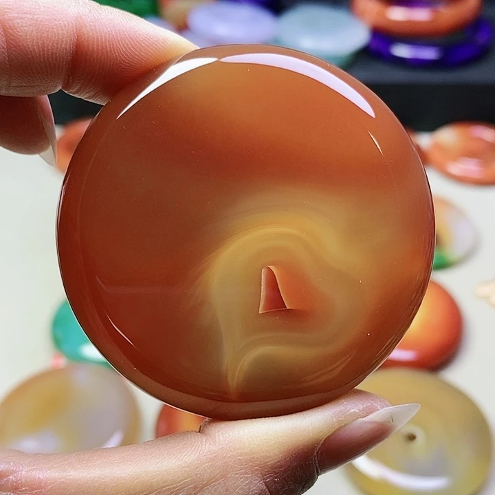 玛瑙/玉髓吊坠(不含链)未镶嵌晶**品