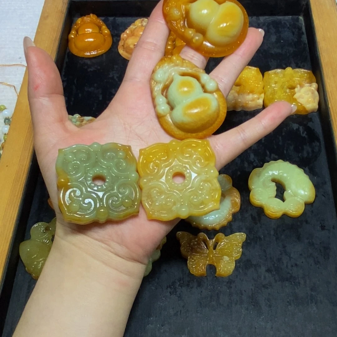 蛇纹石玉未镶嵌颈饰197