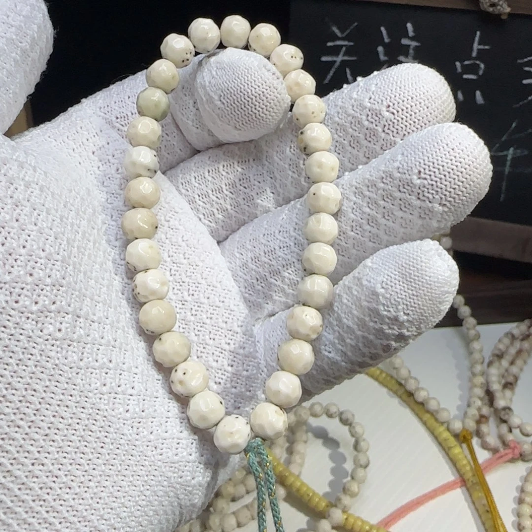 手串星月菩提8圆改绿背无相