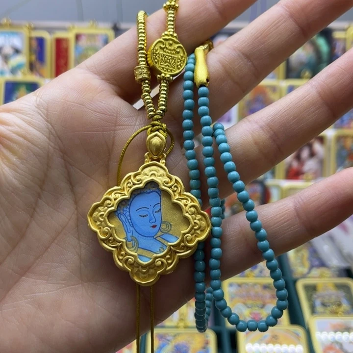 吊坠娜**?唐卡吊坠项链吊坠
