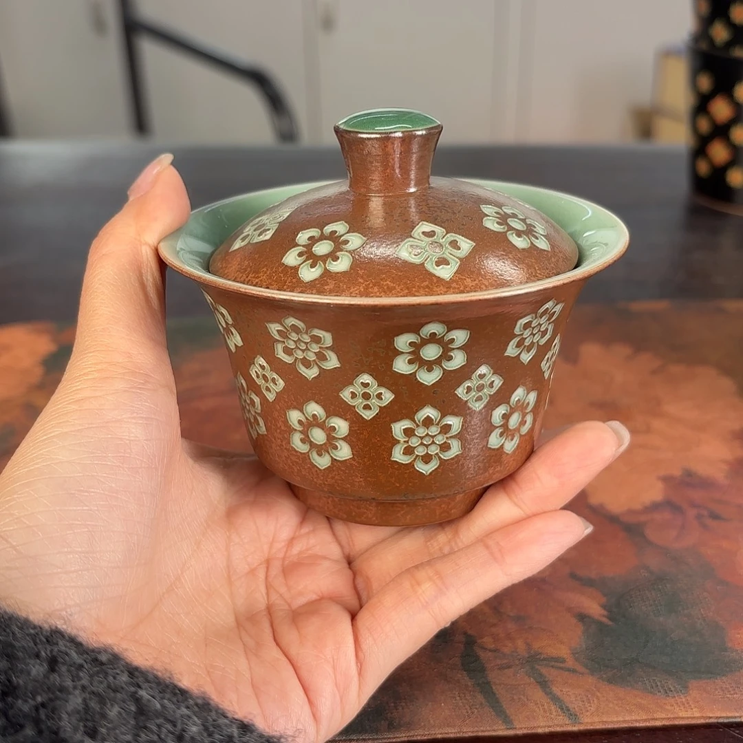 龙泉云间青瓷小米茶器