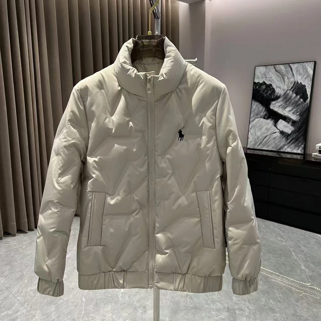 【睿智】白鸭绒羽绒服男士冬季加厚立领时尚保暖百搭外套988#