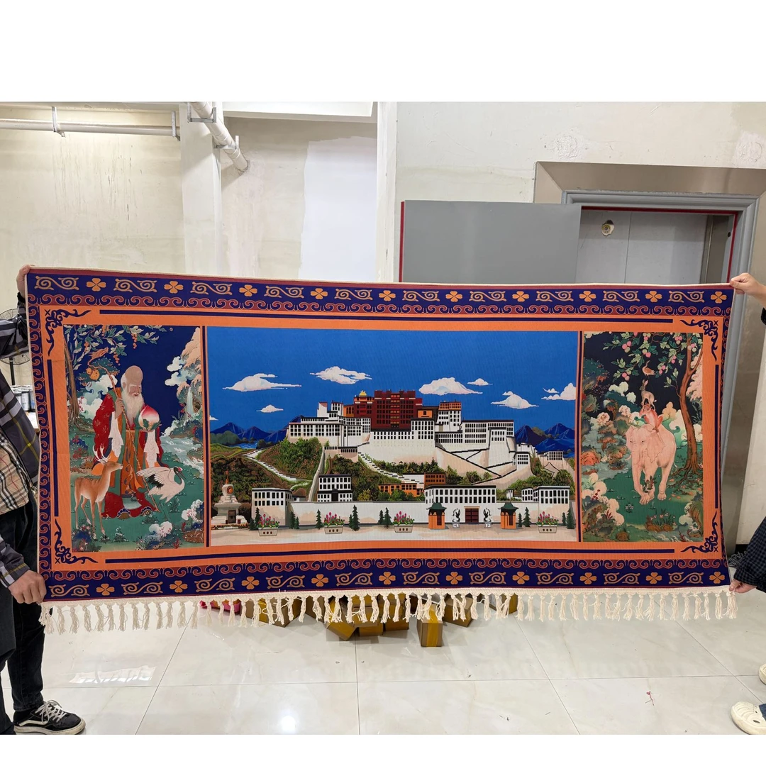 藏区邮政包邮藏式风景挂毯客厅床头卧室装饰民族挂毯加厚美观时尚