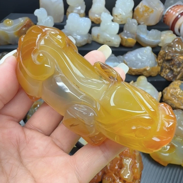 玛瑙/玉髓未镶嵌摆件