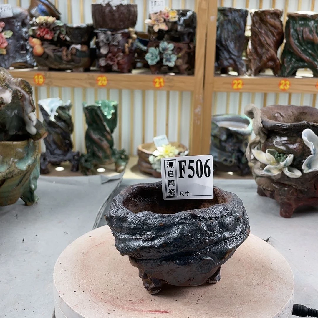 紫砂花盆手工制作默认微瑕506