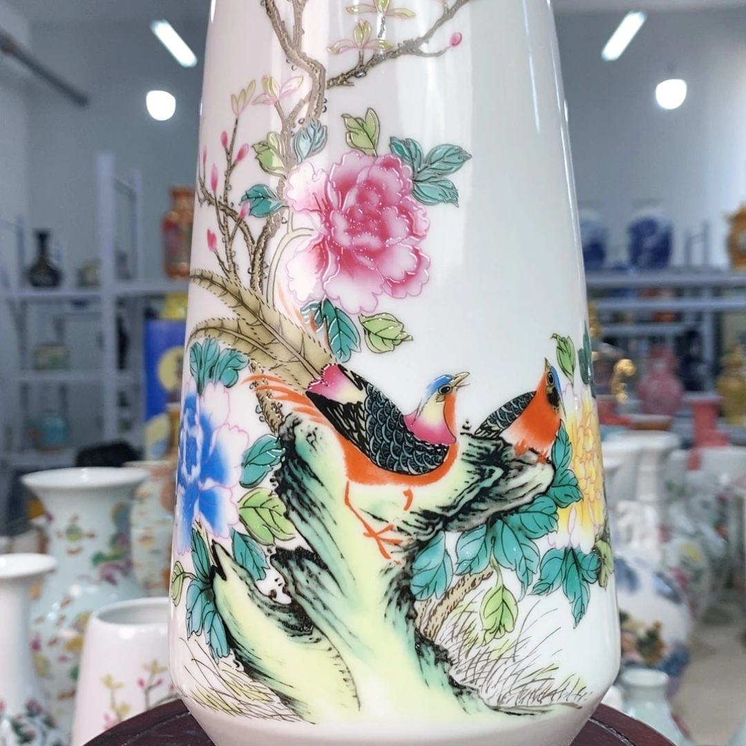 摆件景德镇陶瓷花瓶摆件