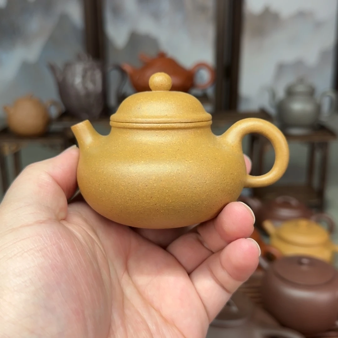茶壶紫砂欺**强黄金段容天壶
