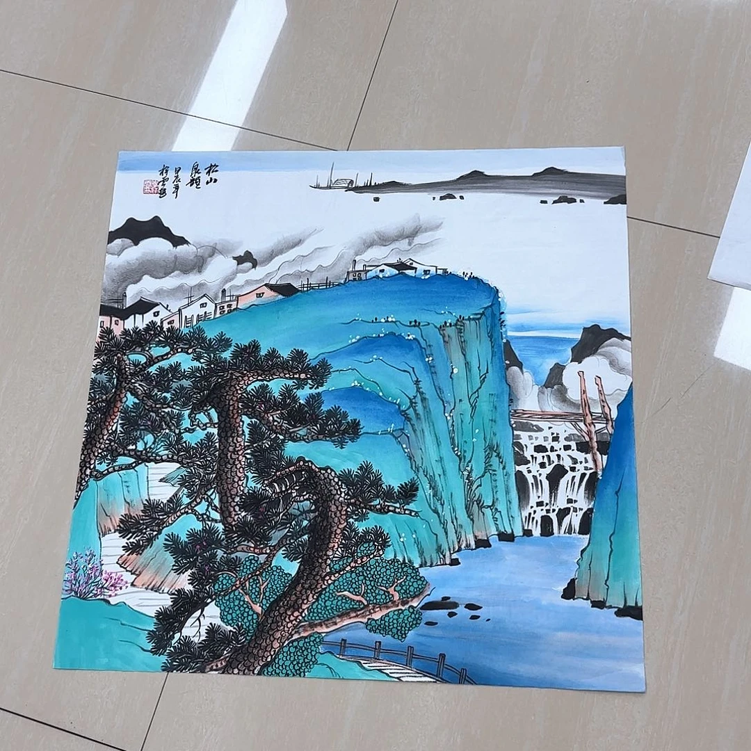 国画国画作品多次