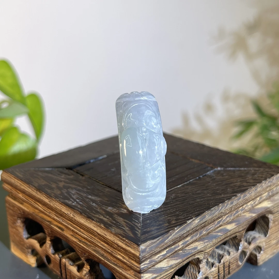 JTA26-04 天然缅甸A货翡翠  翡翠手牌