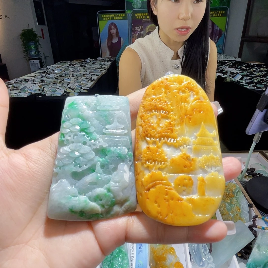 颈饰未镶嵌翡翠多样性随机发货