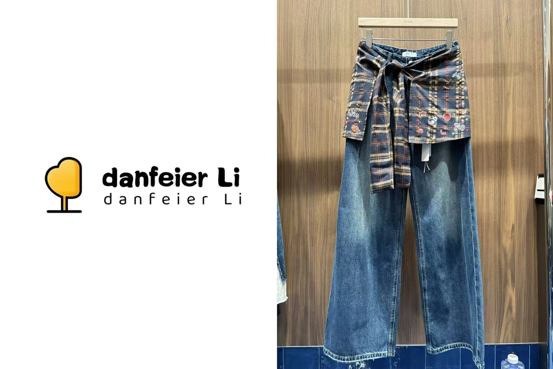 《丫丫推荐款》9272 早秋秀款时尚腰间假两件牛仔裤