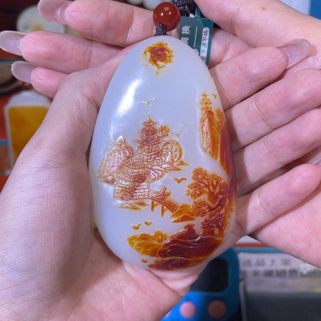 鞋***化和田玉未镶嵌把件