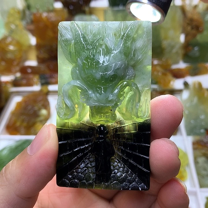 蛇纹石玉未镶嵌珠宝半成品