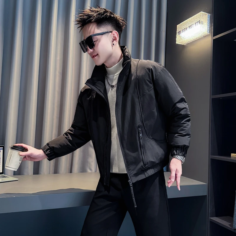 加厚保暖棉衣2025男士冬季外套痞帅高级感韩版修身休闲潮流棉服