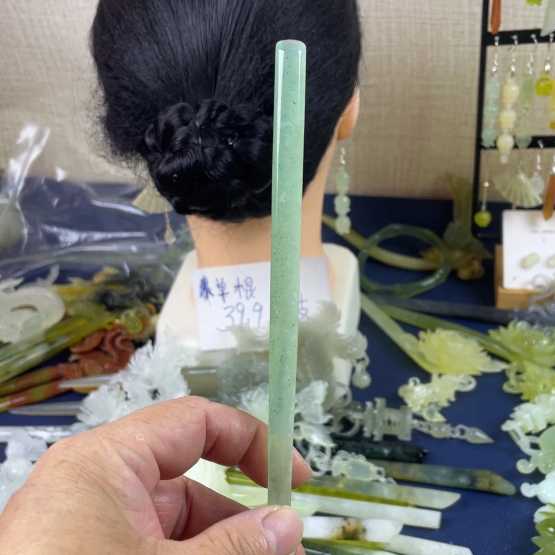 未镶嵌蛇纹石玉发饰