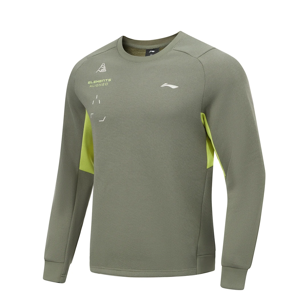 《直播》李宁卫衣男2024春新款男子健身系列加绒保暖上衣AWDU063