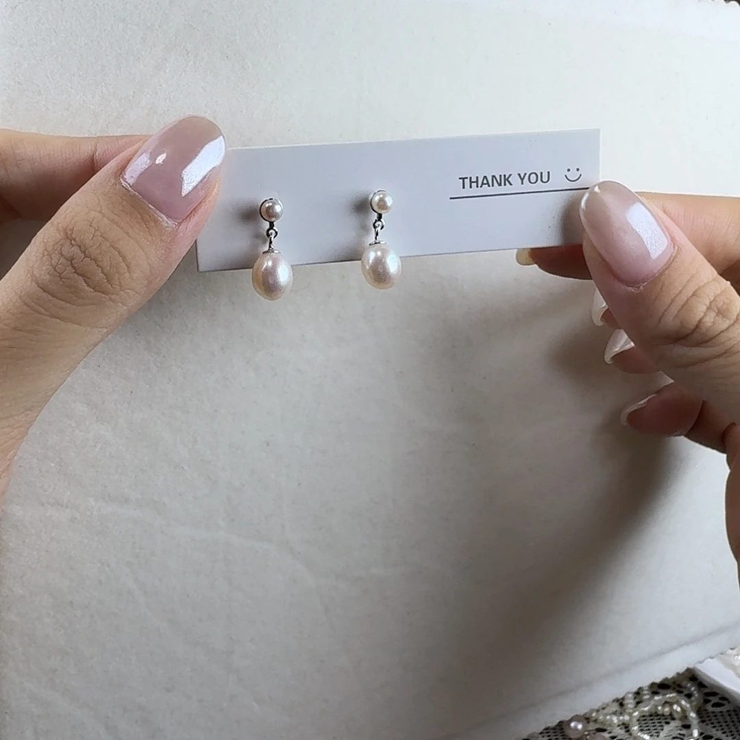 淡水珍珠未镶嵌耳钉