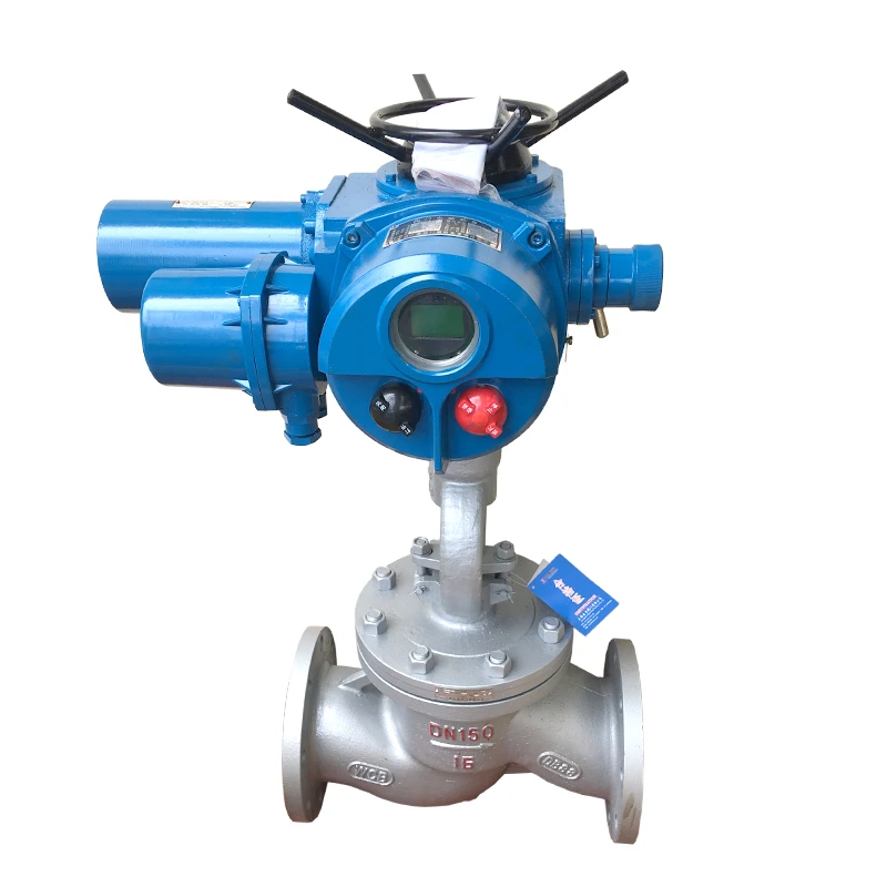 J941H-16C高温蒸汽导热油铸钢法兰智能比例开关调节型电动截止阀