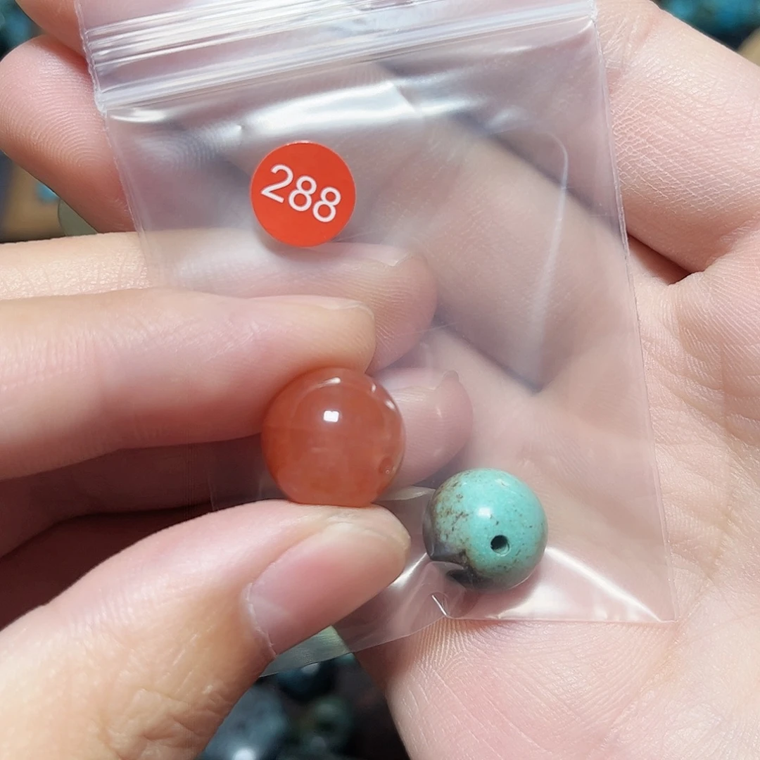 o***鸿玛瑙/玉髓未镶嵌圆珠桶珠老型手串!!