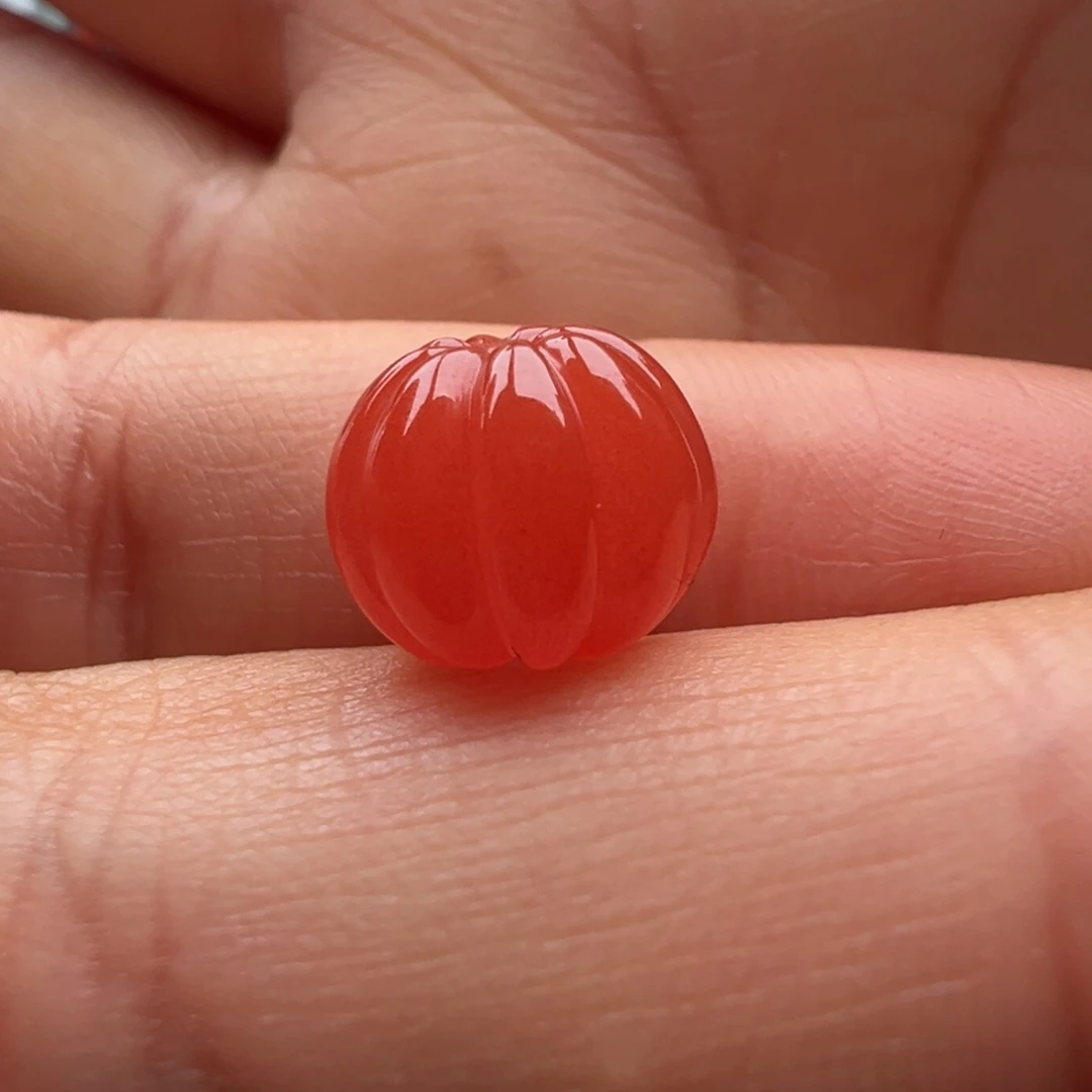 南红玛瑙未镶嵌瓜珠10.2