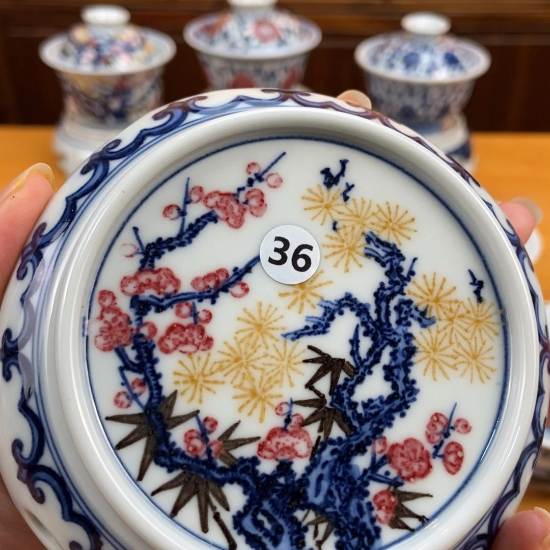 手绘现代茶具非古董
