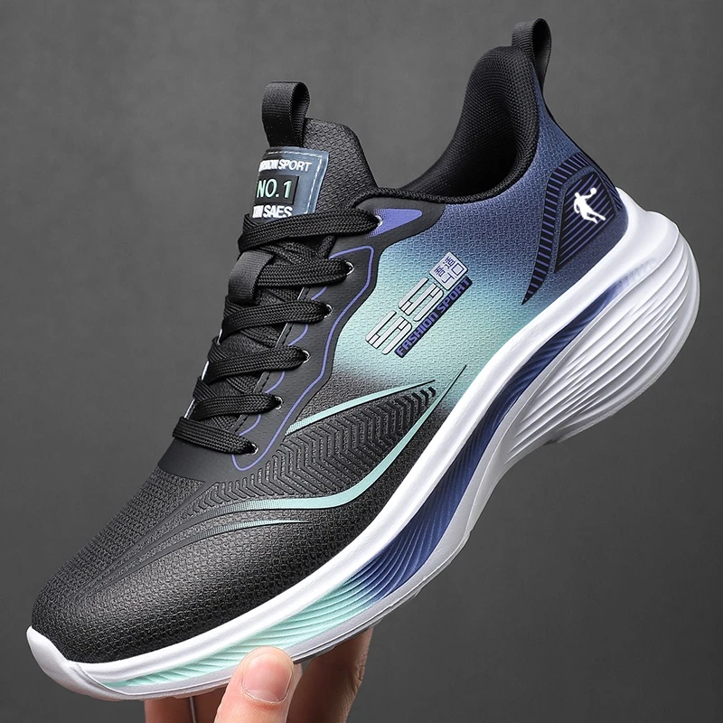 领跑乔丹跑步鞋皮面防水男鞋止滑减震回弹运动鞋休闲慢跑鞋子男款