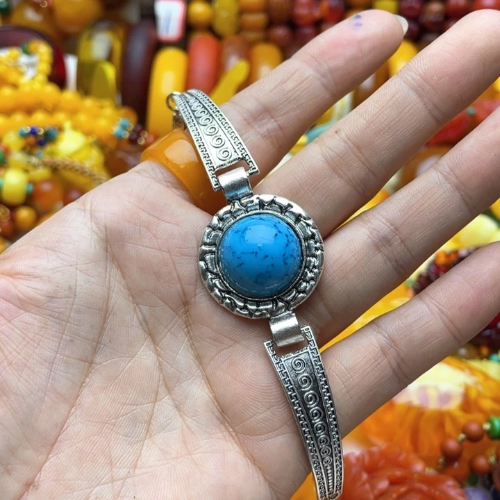 树脂制品120号蓝色手链