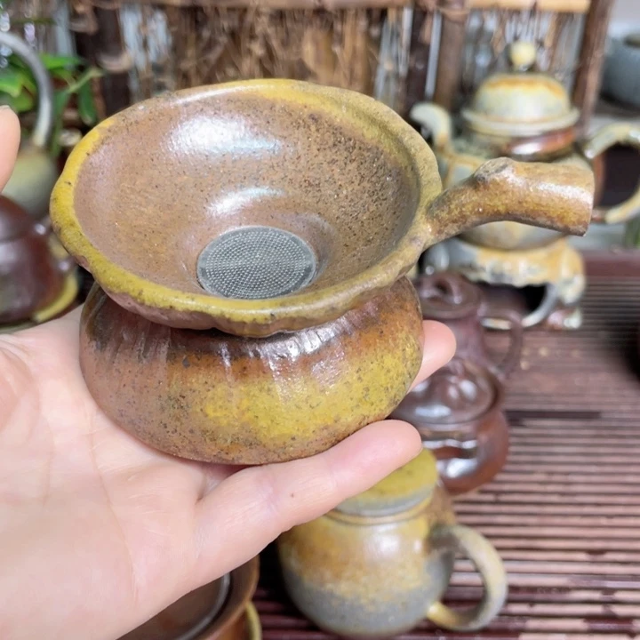 紫砂茶壶纯自然高温无釉裸柴烧