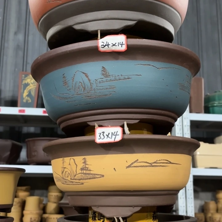 紫砂花盆           100-4