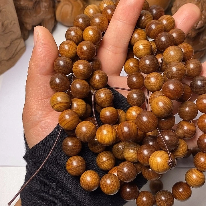 檀香木老山檀香1.2/108黑金老老料满纹沉