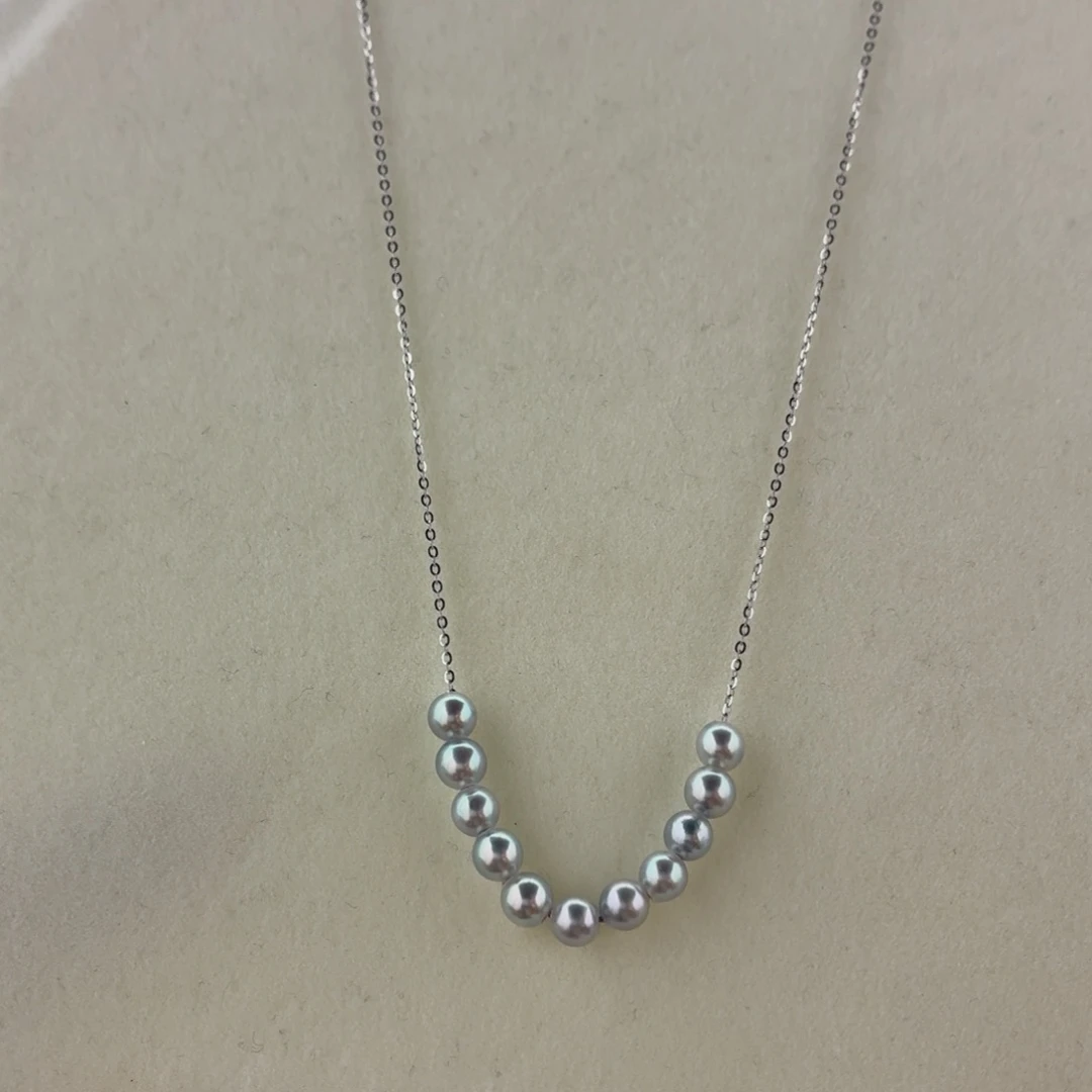 颈饰银S925镶嵌海水珍珠