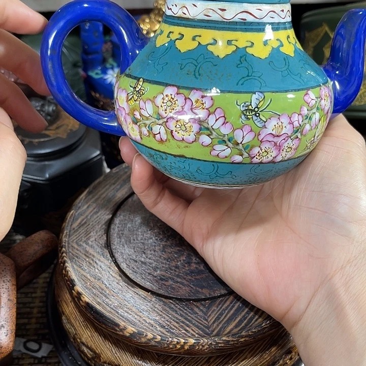 茶壶紫砂原矿泥手工制作的一把紫砂壶