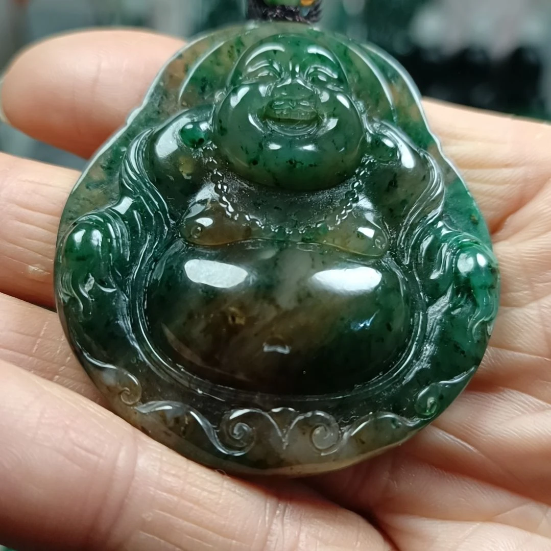 独山玉未镶嵌佛公55高