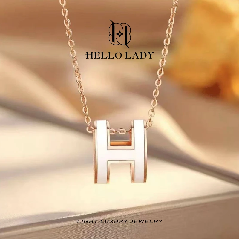 【V金版本】精工CNC 大号白色H项链1181