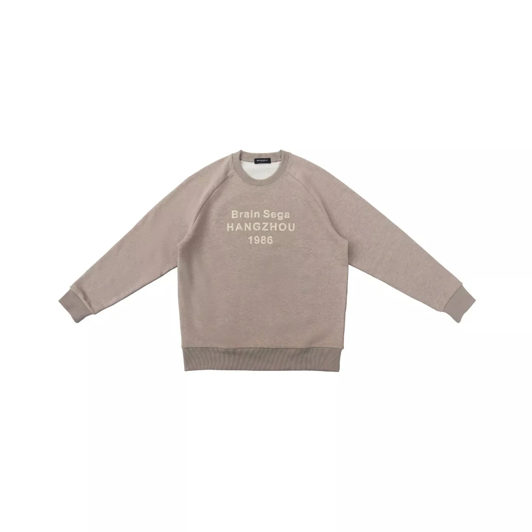 BRAINSEGA「创始.1986」贝源男装100长绒棉高级卫衣25CMY202C