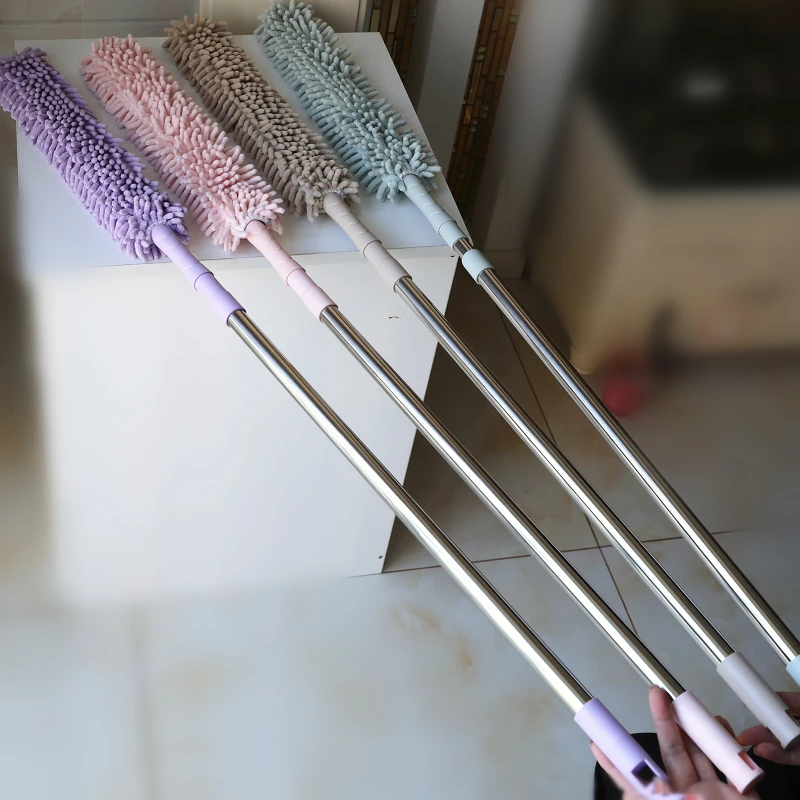 雪尼尔鸡毛掸子除尘扫灰可伸缩除尘掸床底缝隙清洁天花板扫蜘蛛网
