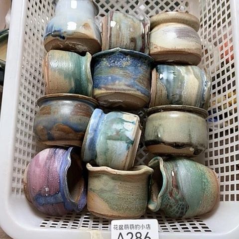 紫砂花盆386微瑕品口径4到6左右