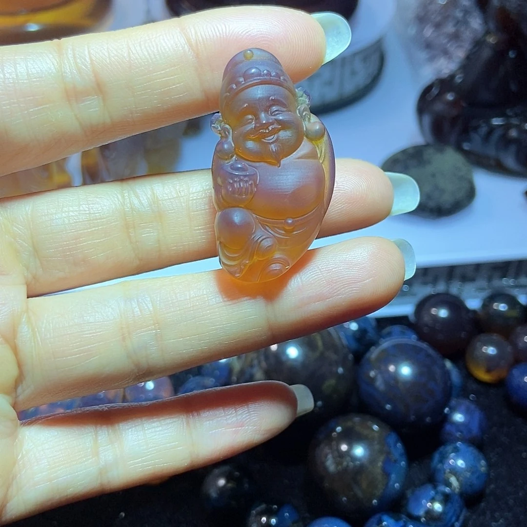 未镶嵌颈饰琥珀缅甸天然琥珀吊坠