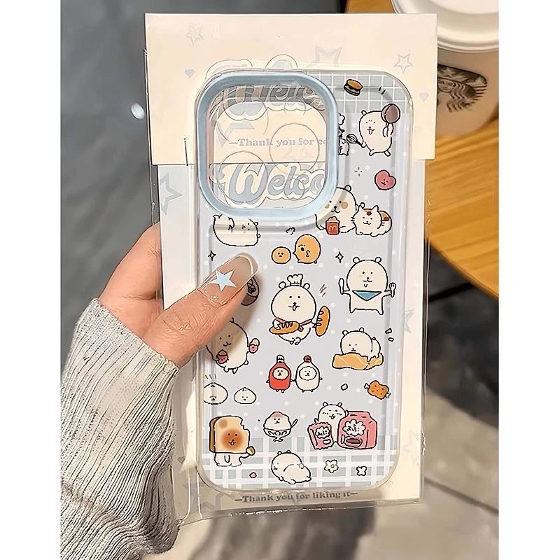 自嘲熊烘焙适用苹果iphone小米15/14/13防摔vivo华为oppo手机壳