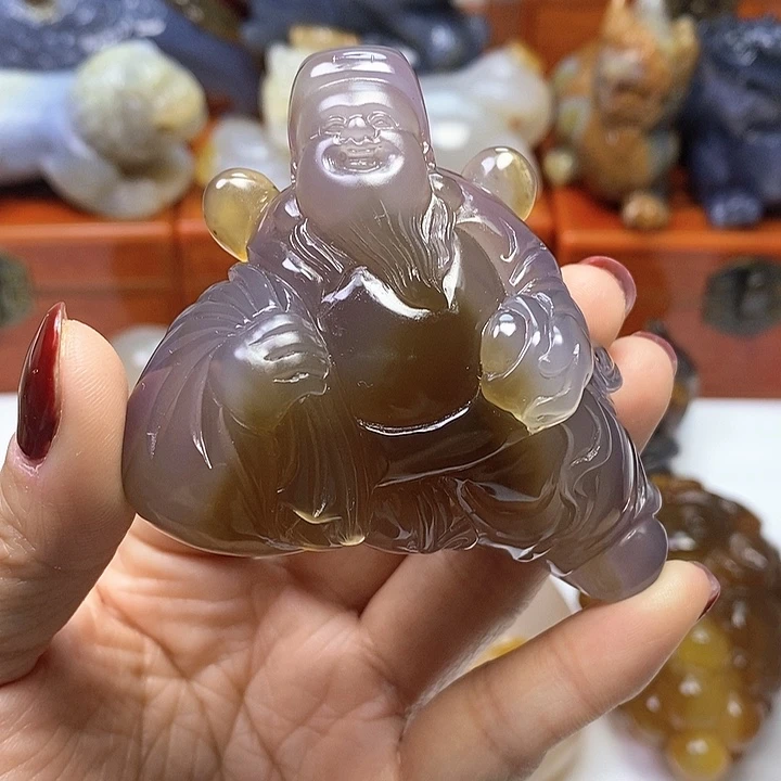 玛瑙/玉髓手把未镶嵌收***者