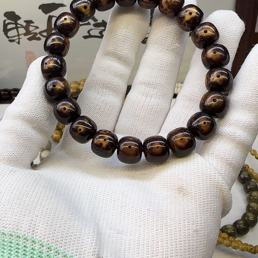 手串星月菩提卡11黑金月留白
