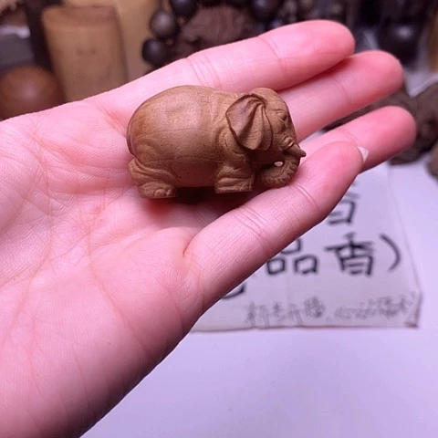 檀香木把件檀香象