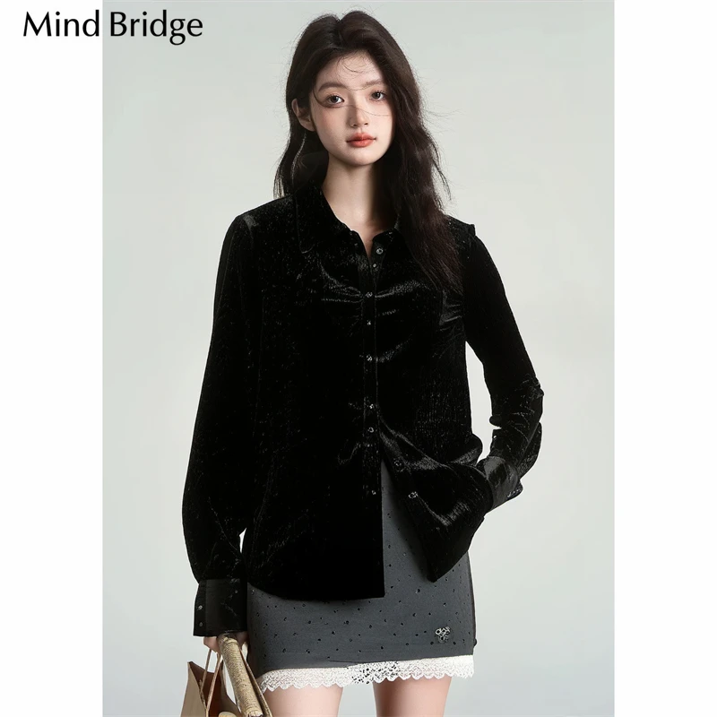 Mind Bridge/心桥时尚潮流衬衫MB1297-MVWS120ABK