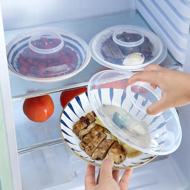 保鲜盖塑料食品级保温盖微波炉加热盖耐高温剩饭菜盖子碗盖大号